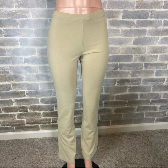 Never Worn Vintage Express Pull On Slacks with Slit outer Ankles Boot Cut Small - Picture 2 of 10